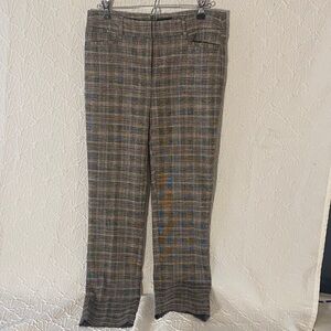 Women's Plaid Straight Leg Pants - Multicolor The Slim Ankle.